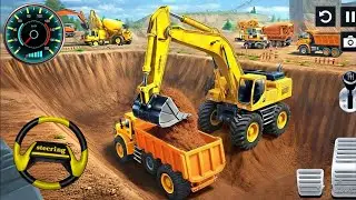 🚧👷JCB City Road Construction Simulator 3D🚧 -City Road Construction 3D Android Gameplay JAYNLGAMERZ