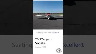 1980 Socata TB-9 Tampico FOR SALE | Low Time, Economical! ✈️