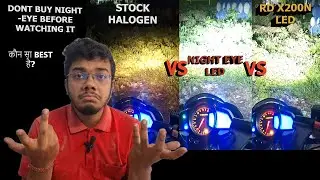 Don't Buy NIGHT-EYE before watching it😮😰|Stock Vs NIGHT-EYE Vs RD LED Headlight | Best light for You