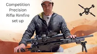 Precision rimfire rifle set up for competition