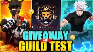🔥FREE FIRE LIVE GIVEAWAY CUSTOM ROOMS FF LIVE GIVEAWAY & GUILD TEST#FFLIVEGIVEAWAY#ffliveguildtest