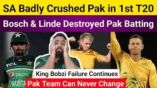 South Africa Badly Crushed Pakistan in 1st T20 Match.
