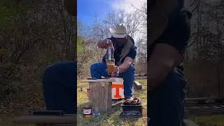 WhatUsaid 😁 sh!T was 🔥#cooking #outdoors #guinness #wildturkey #cornishhen #drink #burp #viralvideo 