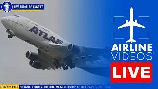 LAX Boeing 747 TAKEOFF ACTION!