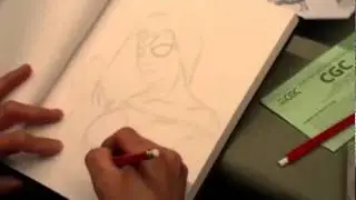 Billy Tan sketches Spider-Woman at Boston Comic Con 2010 (part one)