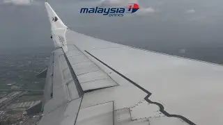 Malaysia Airlines B737 MAX 8 landing at Surabaya Juanda
