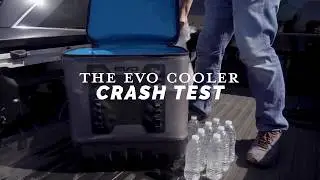 EVO Premium Rolling Coolers - Leak Resistant - Crash Test
