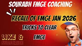RECALL OF FMGE JAN 2026/TRICKS TO CLEAR FMGE EXAM #fmge #neetpg