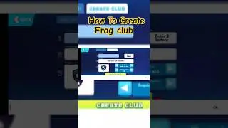 Creating a club in Frag Pro shooter👍#frag #club #create #video #shorts #fragproshooter