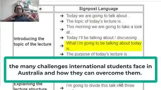 Presentation skills: Signposting language