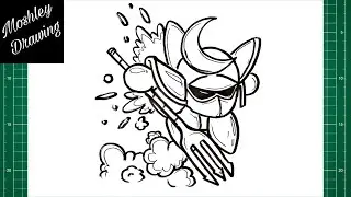 How to Draw Trident Knight from Kirby