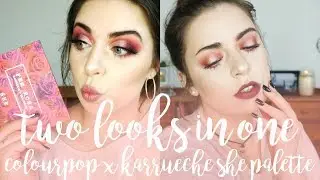 Colourpop x Karrueche She Palette | Two Looks