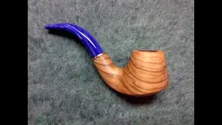 Pipe repair-restore: Mr Brog Olive wood Volcano