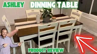 Modern Elegance Ashley Gesthaven Dining Table Set with 4 Chairs  Bench! - Review