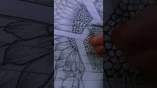 aesthetic sun flower 🌼 drawing #sunflower #butifyoucloseyoureyes #lifeisbutadream