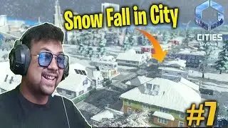First Snow Fall in My Orange City | Cities skylines 2 Gameplay Hindi Episode #7