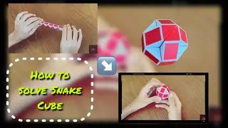 How to solve Snake Cube Into a Perfect Ball (Step‑by‑Step)@AarushRithvik 