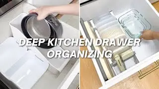 10 Deep Kitchen Drawer Organizer Ideas | Cutlery Drawer, Dinnerware & More