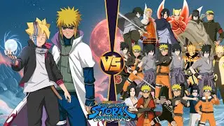 【Boruto & Minato VS Naruto & Sasuke, all two-man combination teams Marathon battle】 NARUTO X BORUTO