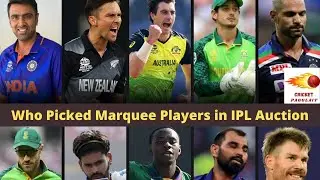 Who Picked the Marquee Players || IPL Mega Auction || Cricket Pagglait