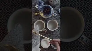 ASMR Sugar Spoon Sounds | Tea Cup Prep #ASMR #TeaASMR #relaxingsounds