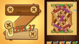 🏅 SCREW PUZZLE: Wood Nut & Bolt 🤪 Level 37 🧩 Gameplay Walkthrough