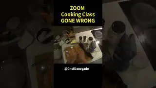 ZOOM Cooking Class GONE WRONG  #funny #cooking #food  #funnymoments