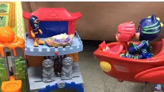 PJ Masks save Mystery Mountain from Night Ninja and Munki-gu/ PJ Masks Toys