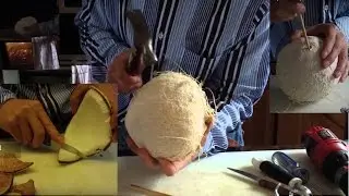 Open A Coconut Cleanly, Safely, and Easily