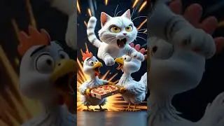 cat jump #trendingshorts #trending #cat #pets #aicat #ai #playing #jump