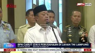 ATR/BPN Cabut HGU Enam Perusahaan Sugar Group di Lampung #beritasatu