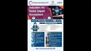 Webinar on “Indicators for Social Impact Assessments”