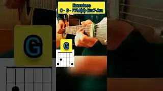 Guitar Tutorial - Exercises - C -G - F7M(6) #shorts #guitar #tutorial #exercises #chord progression