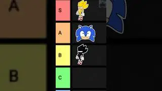 Sonic Transformations Tier List #shorts #anime #sonic