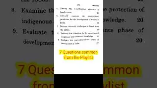 IGNOU MSO 003 Question | June 2025 | 7 Questions from Playlist #mso003 #ignoumso003 #ignousociology