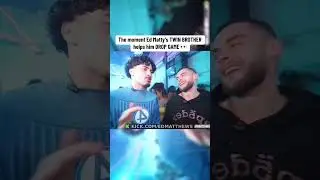 The moment Ed Matty's TWIN BROTHER helps him DROP GAME 👀