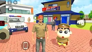 Franklin shinchian open new police station 🚨 Indian Theft Auto simulator 🤯 new police station