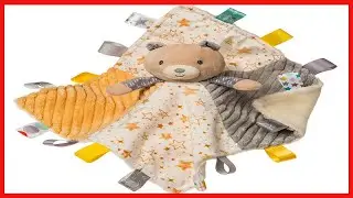Taggies Stuffed Animal Security Blanket, 13 x 13 Inches, Be a Star Bear