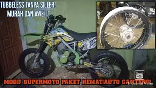 MODIF SUPERMOTO KLX 150 DENGAN PAKET HEMAT!! - TETEP GANTENG!!-TUBBELES MURAH TANPA SILLER!!