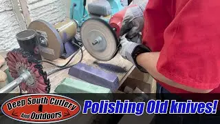Polishing Old Knives, Case Copper Head.  #caseknives  #polishing