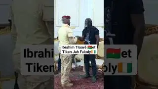 Ibrahim Traor&eacute; meets Ivorian reggae star Tiken Jah Fakoly in Burkina Faso
