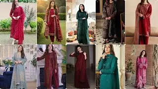 Winter Dress Design 2024 - 25/Latest Khaddar Suit Designing Ideas/3 Piece Khaddar Dresses