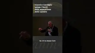 I limiti della separazione delle carriere spiegate da Gianrico Carofiglio