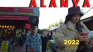 Пешеходная экскурсия по Алании 2022! зима в алании! анталия турция праздник путешествия 4K ВИДЕО