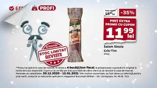 Foloseste cuponul de reducere din revista si ai Salam Sinaia Cris-Tim 350g la un pret special.