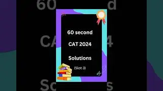 CAT Questions in 60 seconds | CAT 2024 Slot 3 | Percentages | #cat2025prep #cat2025 #catpyqs