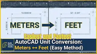 How to Convert AutoCAD Drawing Units: Meters to Feet & Feet to Meters (Easy Method) /Urdu/Hindi