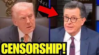🚨 CENSORSHIP: Trump BLOCKS Stephen Colbert interview