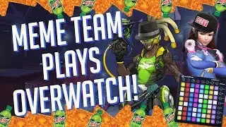 Команда Meme играет в OVERWATCH! DUO Soundboard Pranks в соревновательном режиме! [При участии Bu...