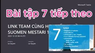 Kappale 7: Sanatyypit (Từ loại & Biến đổi từ) l&agrave;m b&agrave;i tập tiếp theo